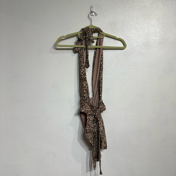 PQ Swim Tan Leopard Alex One Piece Sz S NWT - Picture 10 of 15